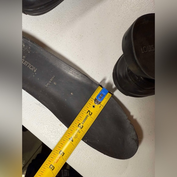 Used Louis Vuitton Men Eu 10 US 11 Black Damier Infini Sneakers Low Top 1123LV41 - Picture 8 of 14